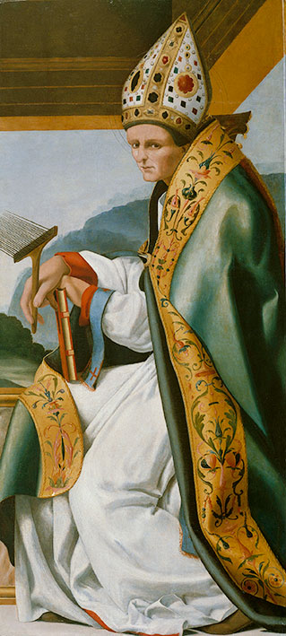 'Sant Blai', pintat per Pere Fernández Múrcia i documentat a Girona (1519-1521) / Museu Nacional d'Art de Catalunya (MNAC)