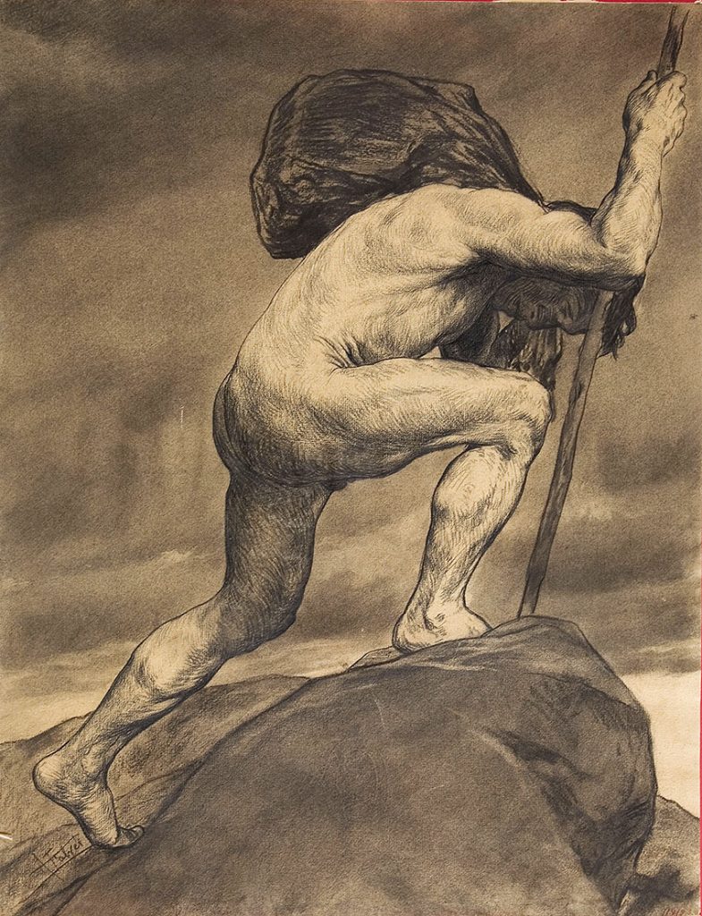 Estudi per al dibuix 'Hominum vita', del pintor català Antoni Fabrés i Costa (1854-1938) / Museu Nacional d'Art de Catalunya (MNAC)