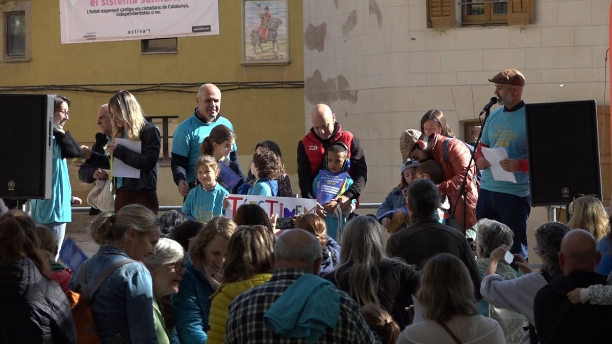 El moment de l'entrega de premis