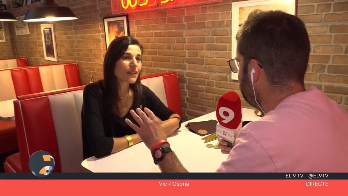 Núria Cor, una de les impulsores del projecte, durant la conversa amb el 'Torn de tarda'