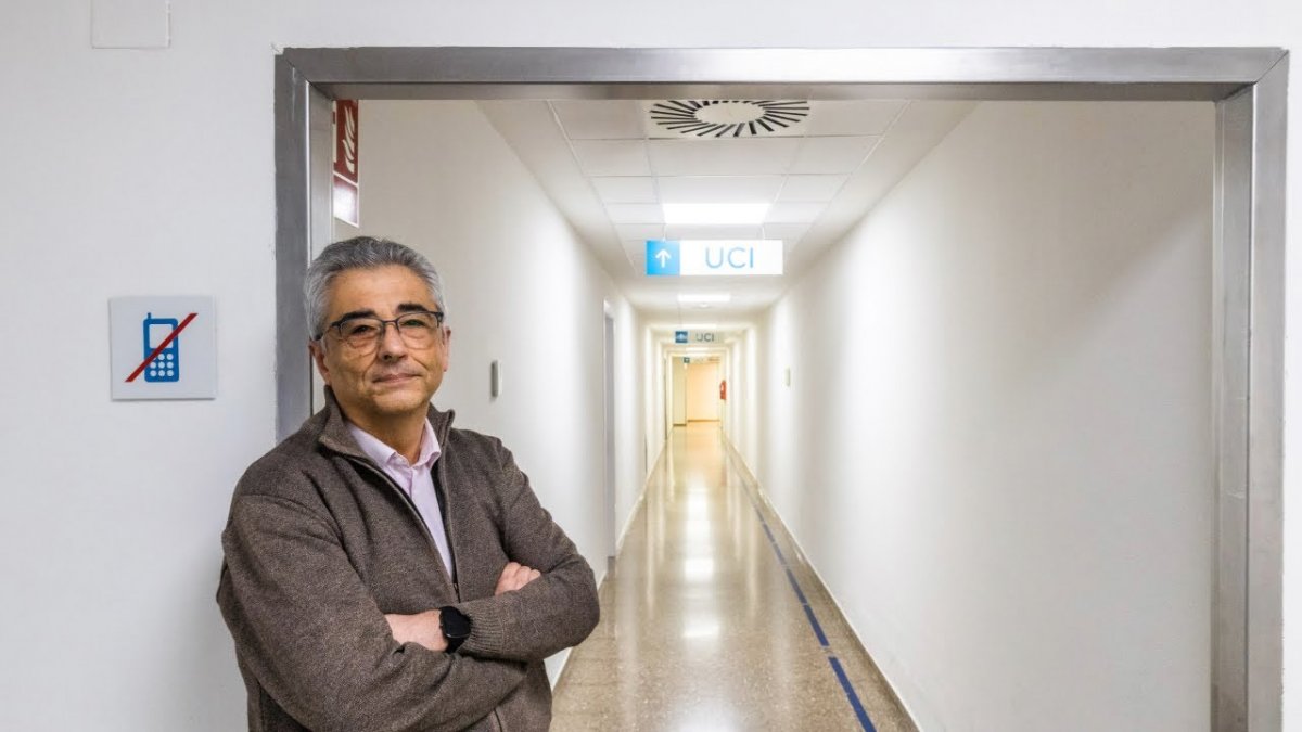 Jordi Boada, a l'Hospital Universitari de Vic