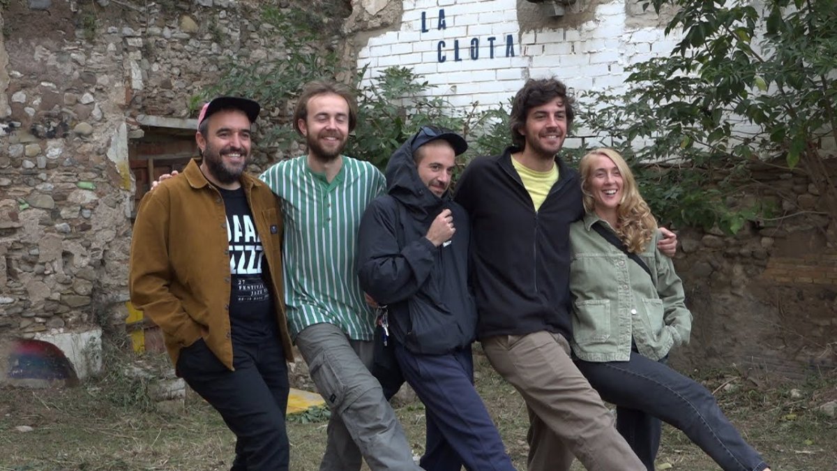 Els responsables de La Clota, a les Adoberies