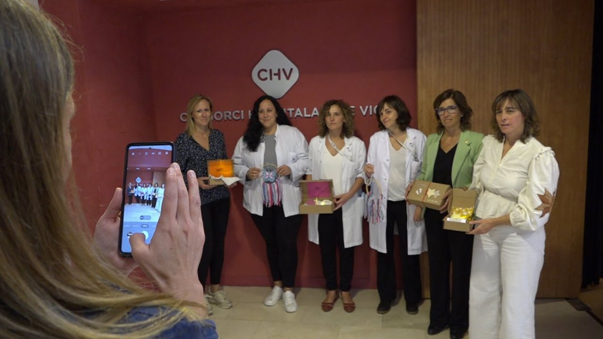 Part de l'equip de professionals del CHV que treballen en l'atenció del dol perinatal