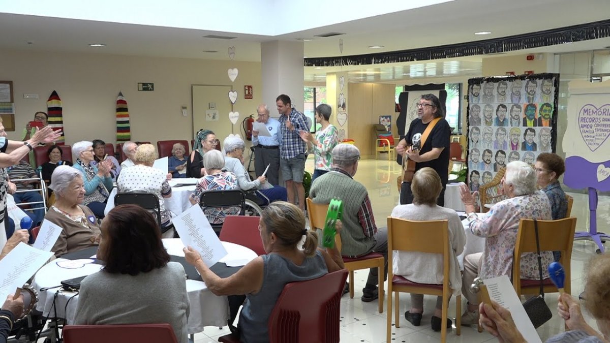 Pep Sala, durant la seva actuació