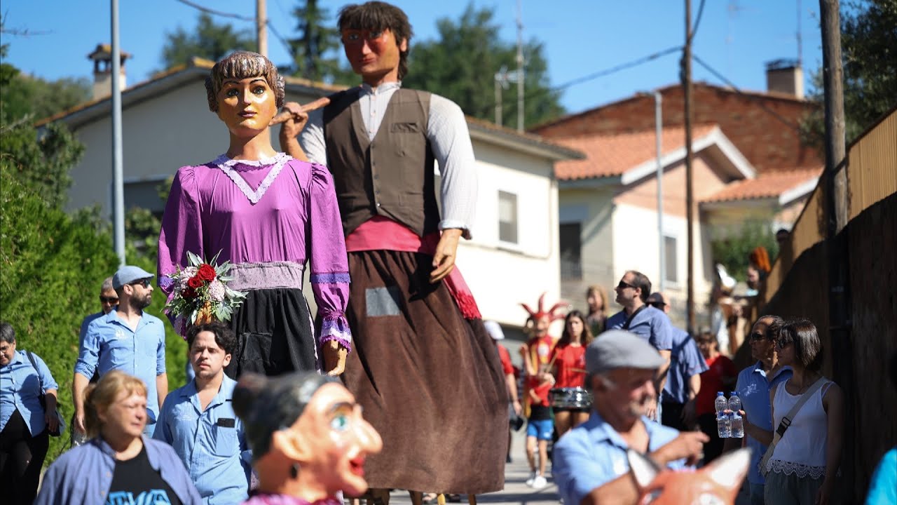 La Mariona i l'Hereu, el passat diumenge en la cercavila a Vinyoles
