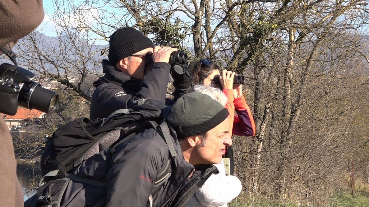 Alguns dels participants en l'observació d'aquest dissabte