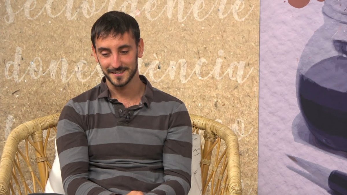 Gil Pratsobrerroca, al plató d'EL 9 TV