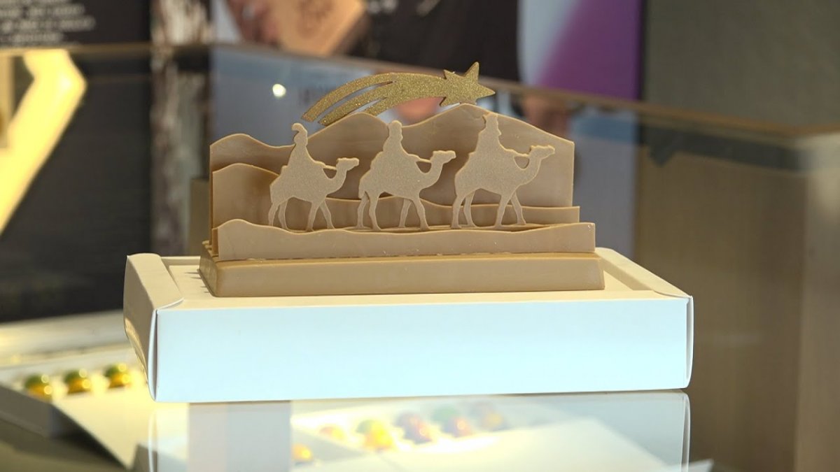 Els Treis Reis d'Orient en un desert de xocolata, en un de les propostes de Lluc Crusellas