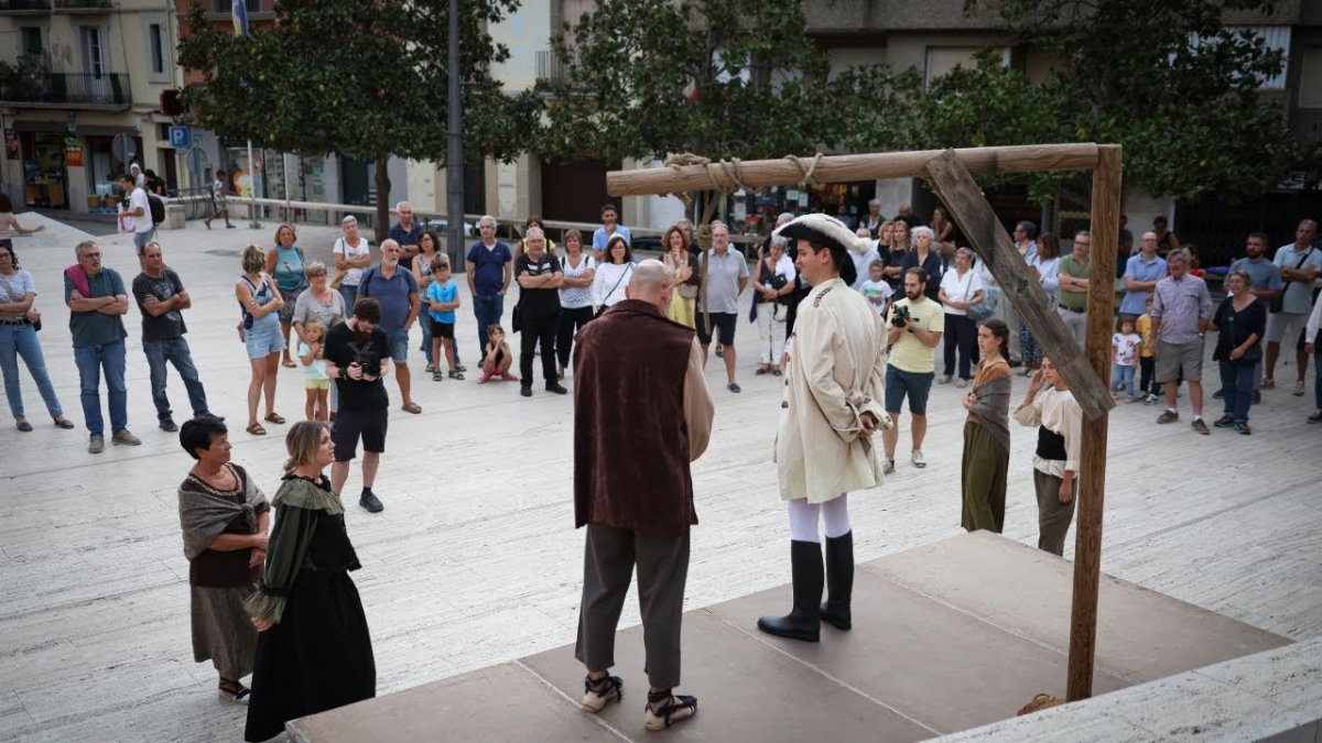 Un moment de la presentació de la Marxa