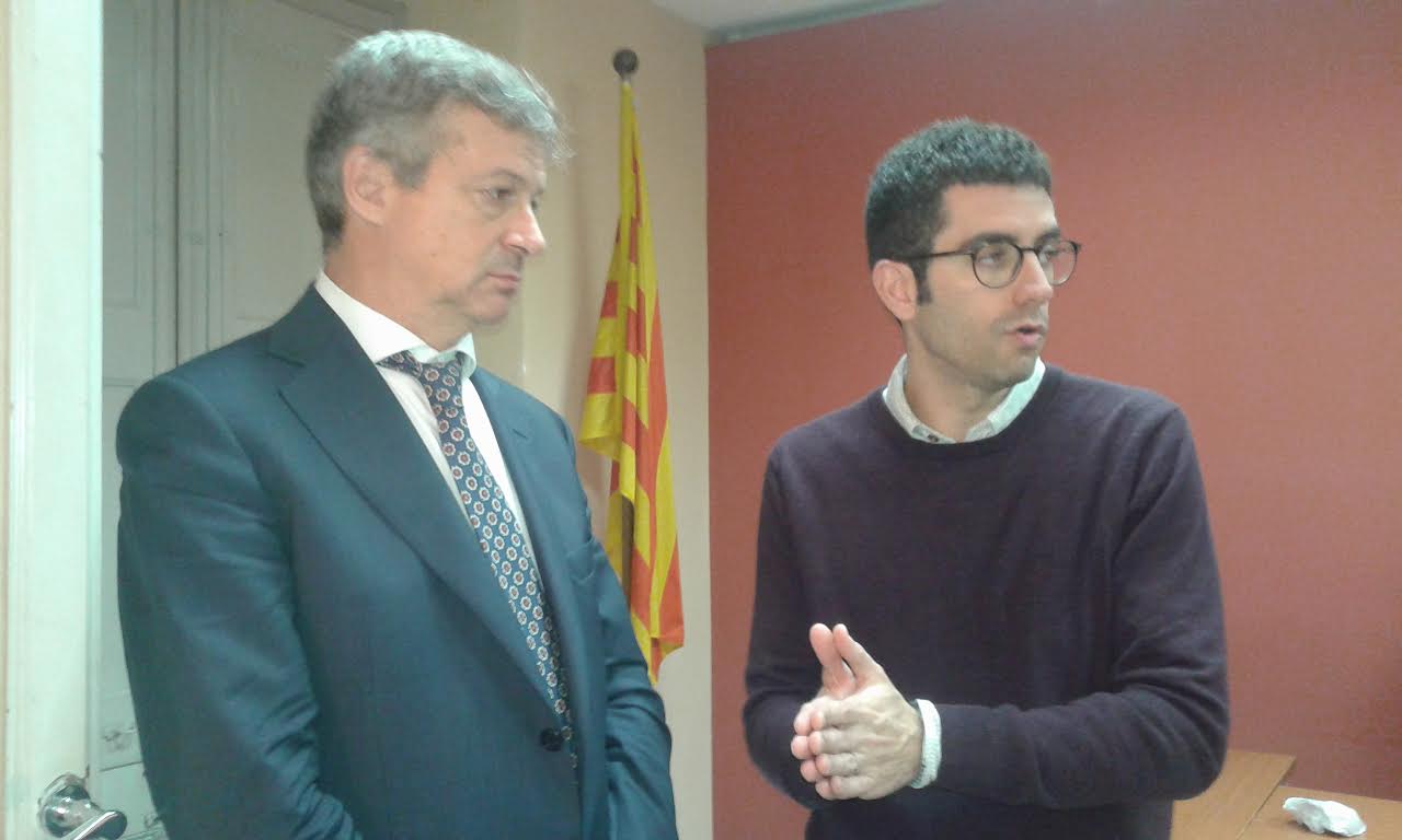 Josep Maria Noguera i Àlex Sastre van presentar les propostes del seu grup respecte al pressupost de Granollers per a l'any vinent