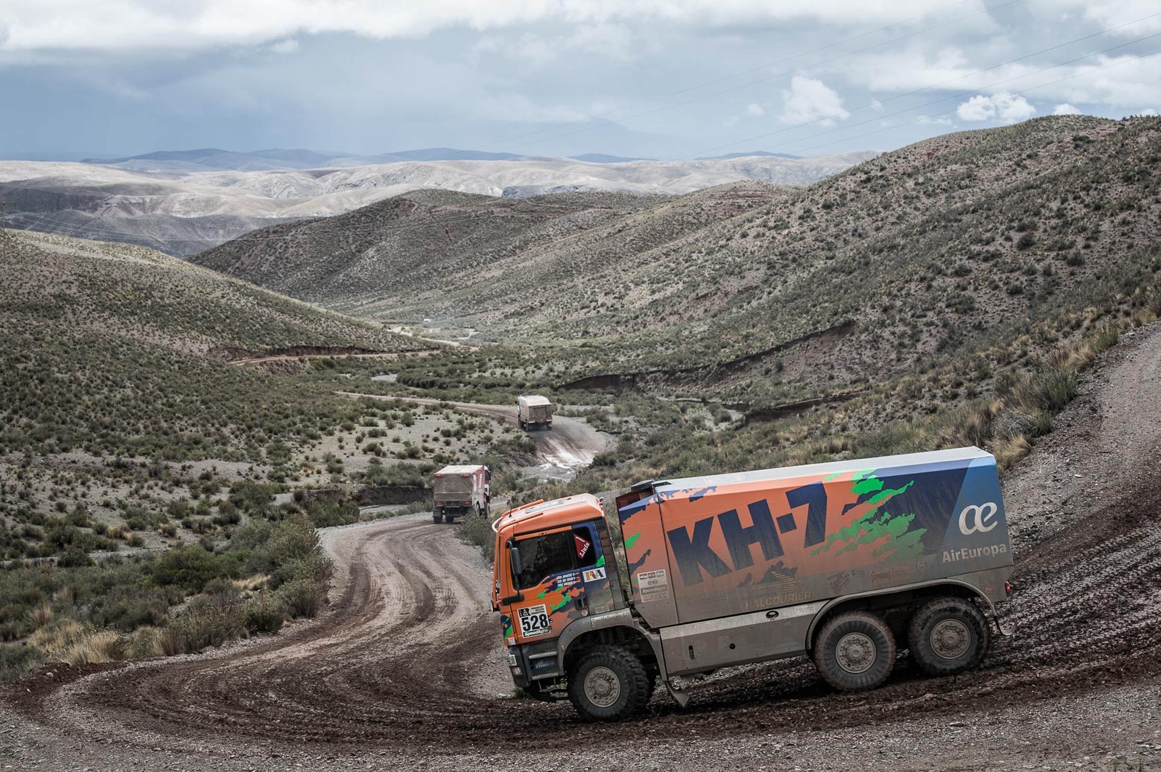 El camió dels vallesans, en un dels espectaculars paratges del ral·li