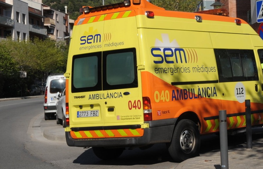 Una ambulància del SEM en una imatge d'arxiu