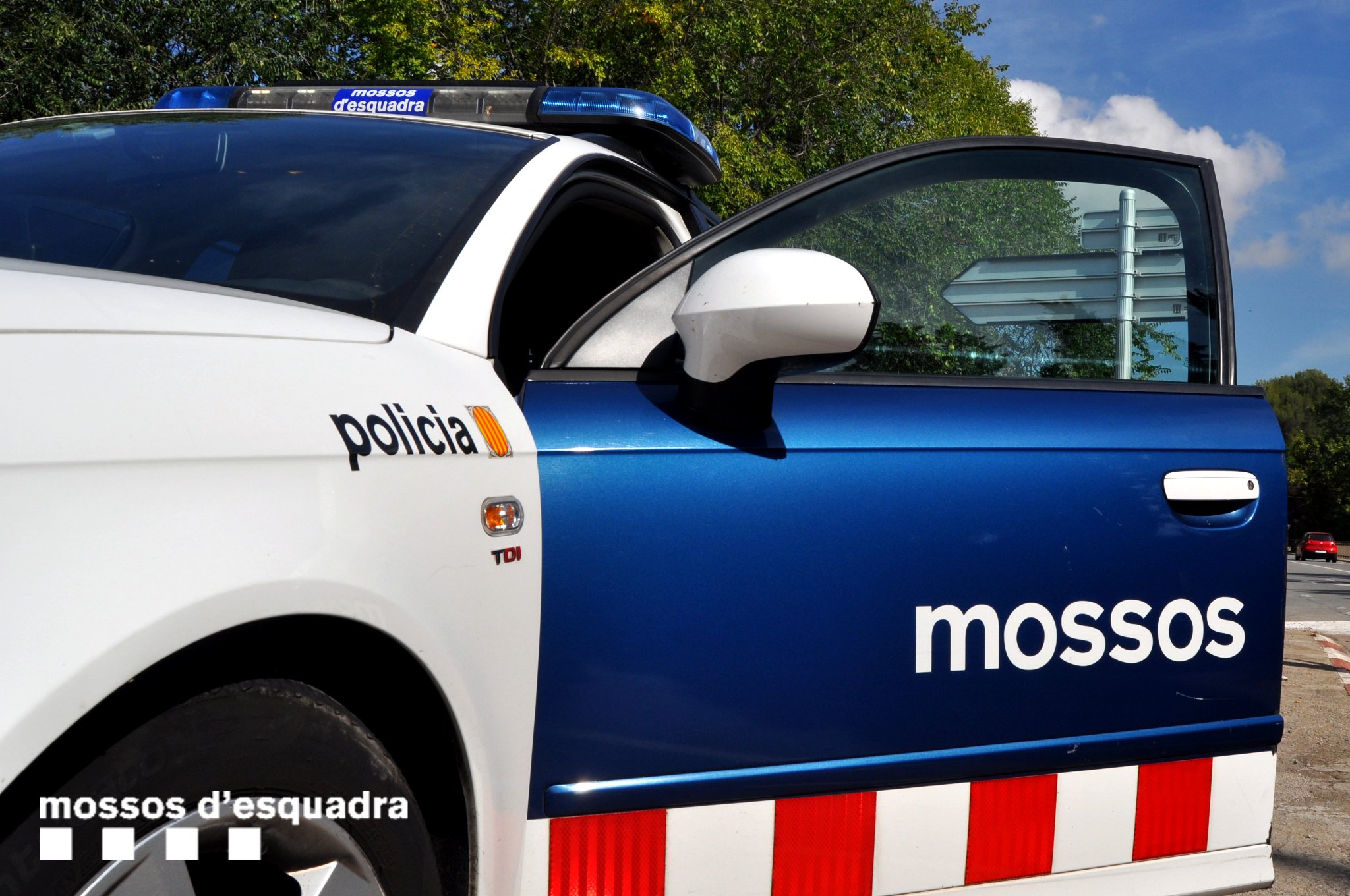 Un vehicle poliicial dels Mossos