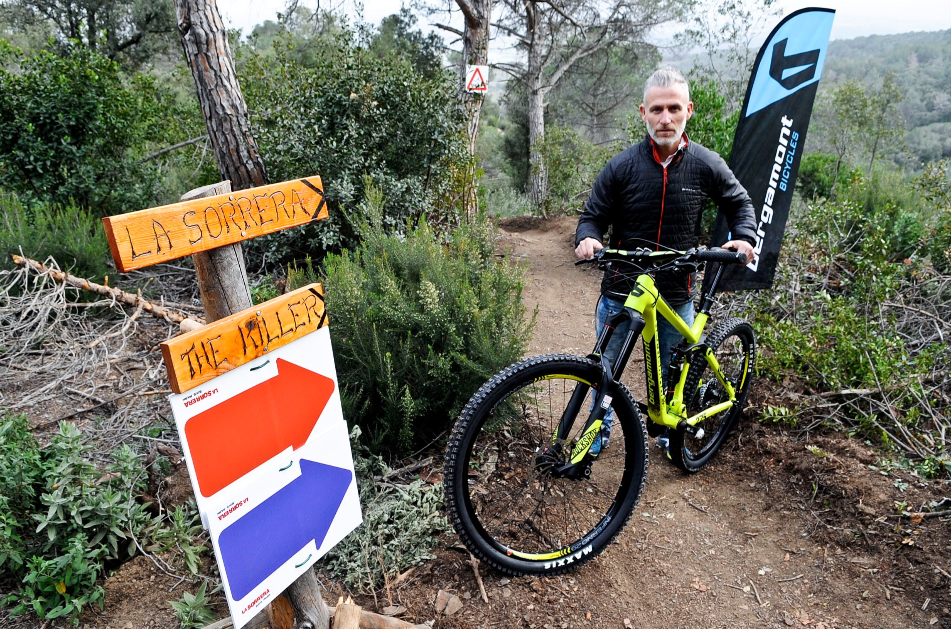 Marc Guasch, aquest dijous a les instal·lacions de la Sorrera Bike Park, a la Garriga