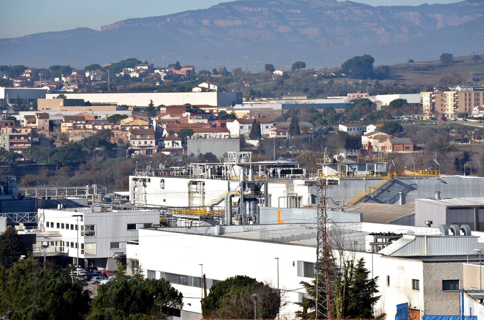 Una zona industrial de Parets en una imatge d'arxiu