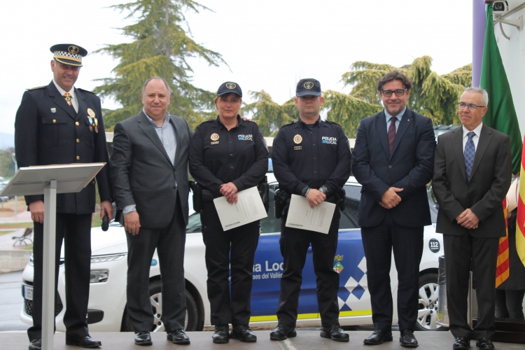 Agents de la Policia Local van rebre diplomes per actuacions destacades