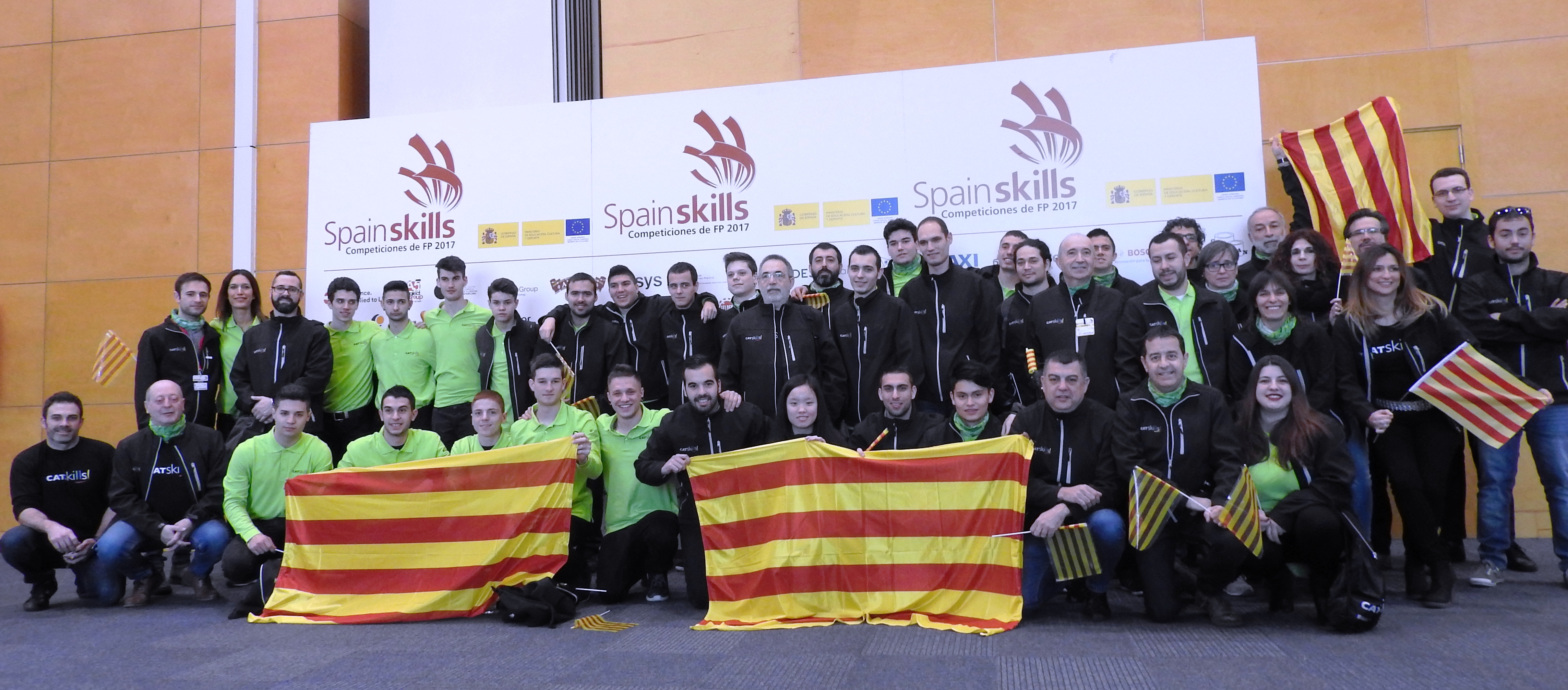 La delegació catalana a l'Spainskills