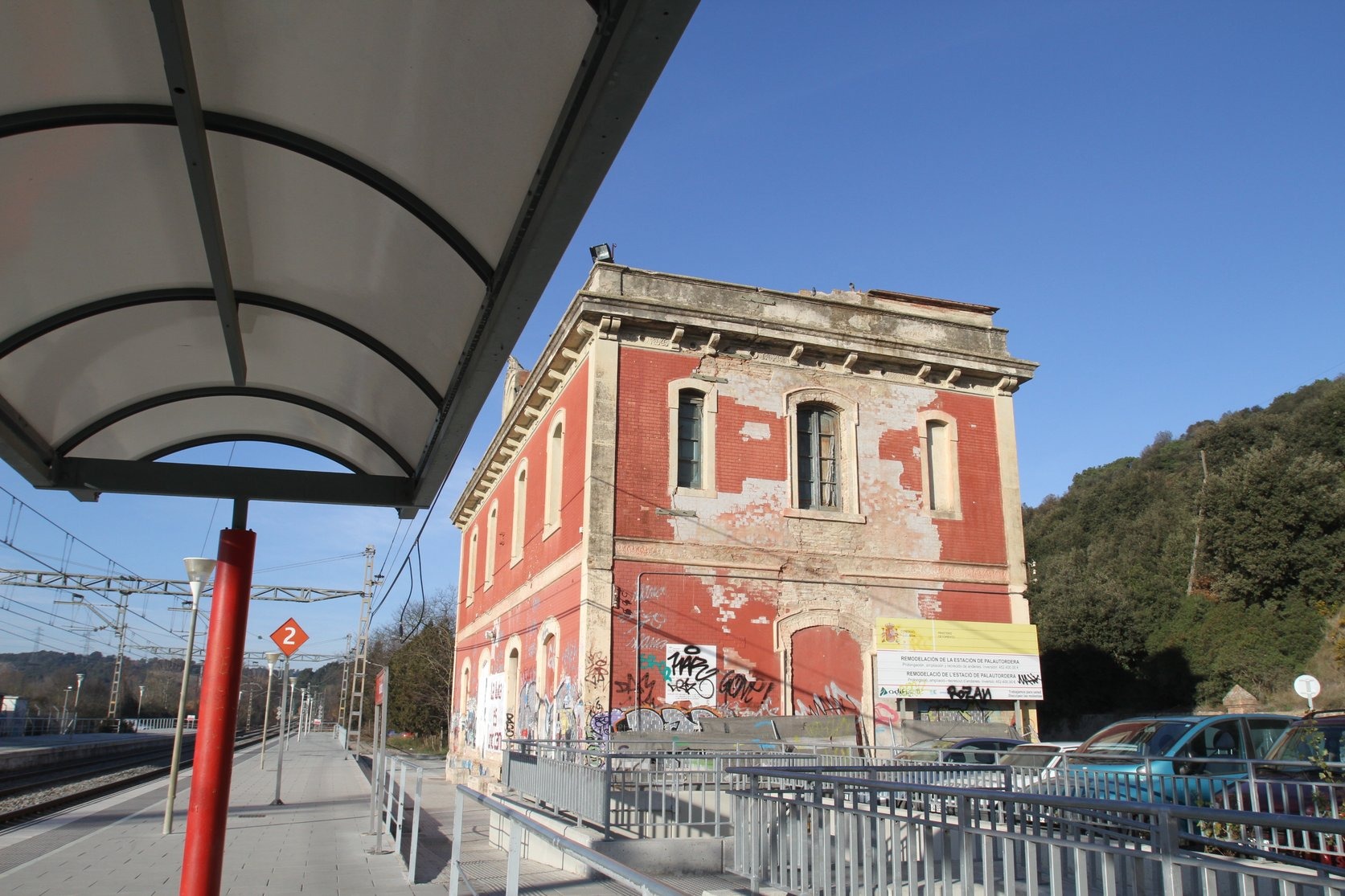 L'estació de Palautordera acollirà un dels serveis previstos en el projecte