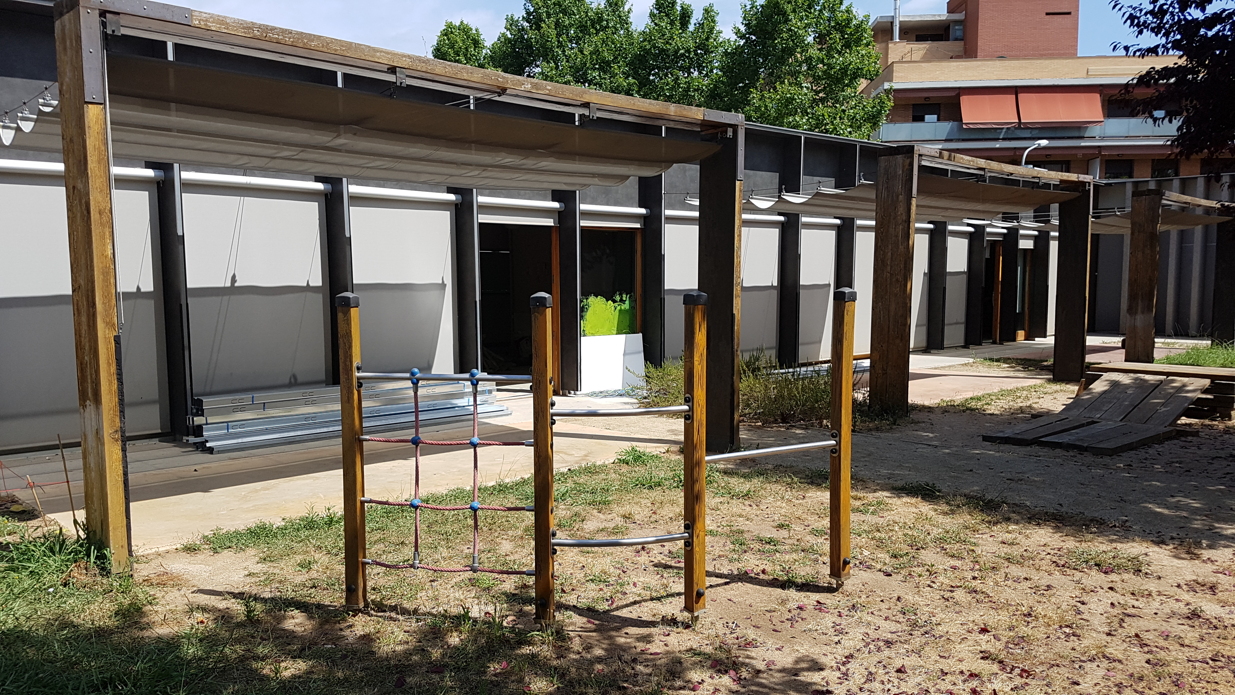 Els treballs d'adequació dels nous espais a l'escola Marta Mata