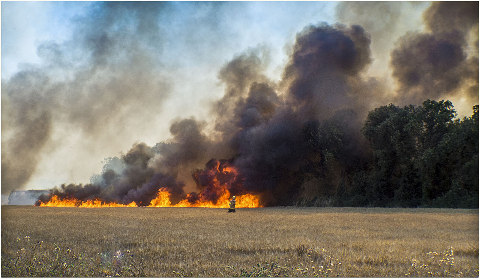 Un incendi va afectar Cardedeu el 15 de juny