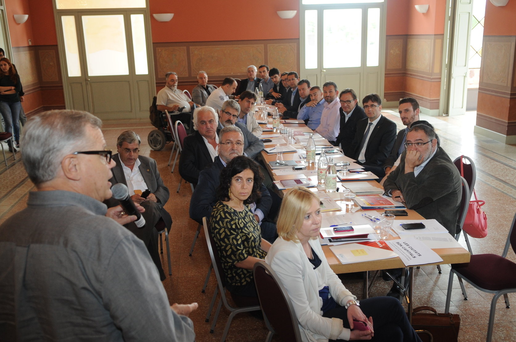 L'AMI va celebrar una reunió d'alcaldes el 4 de juny del 2014 a Caldes