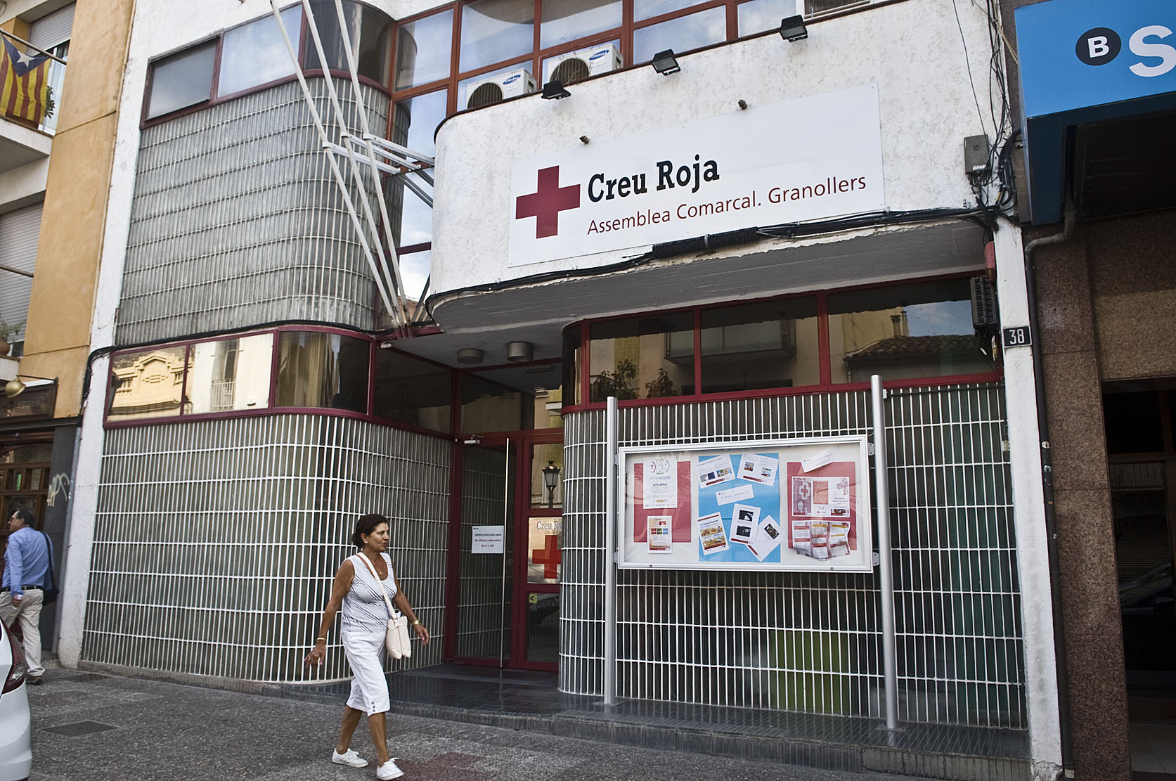 La seu de Creu Roja a Granollers, l'entitat que ha acollit els primers 15 refugiats a la ciutat