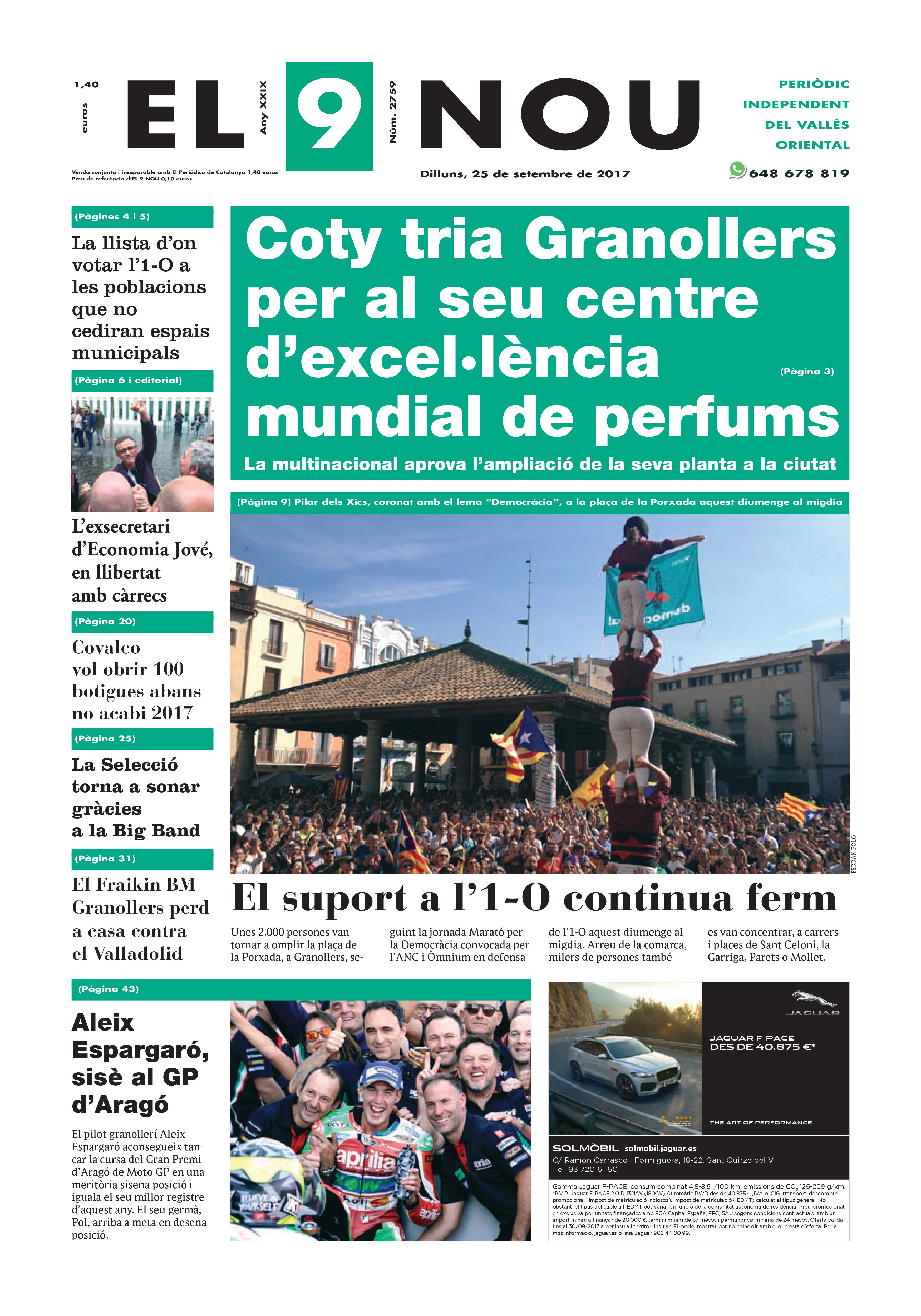 EL 9 NOU Valles Oriental dilluns 25 setembre 2016