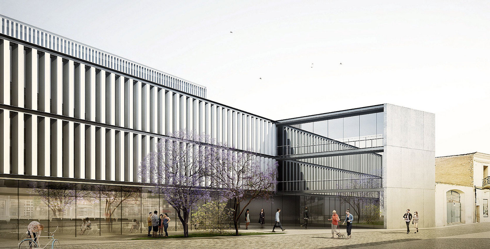 Imatge virtual de l'edifici que es construirà al solar de l'antiga Policlínica