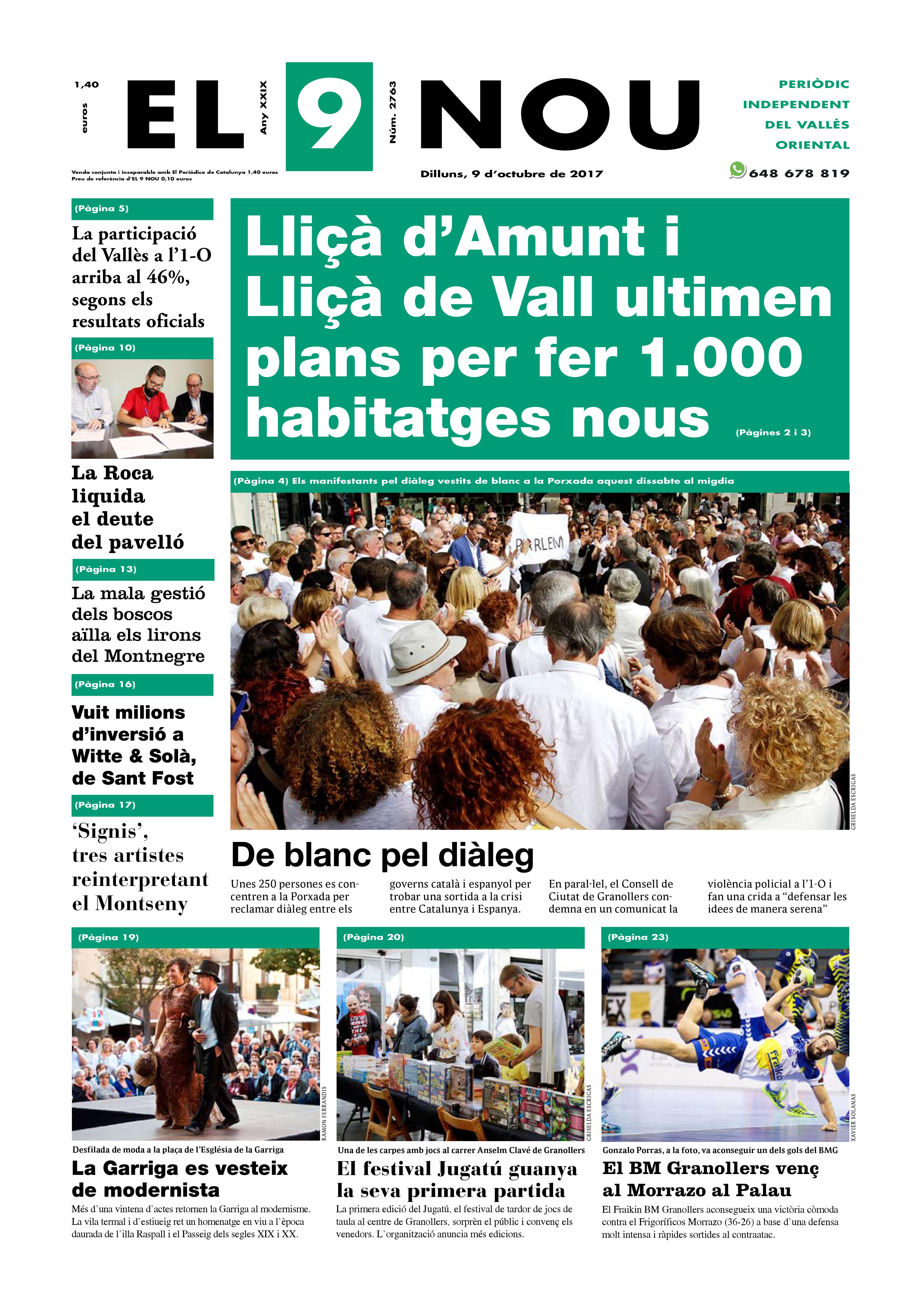 Primera pagina EL 9 NOU 09_10_17 Valles