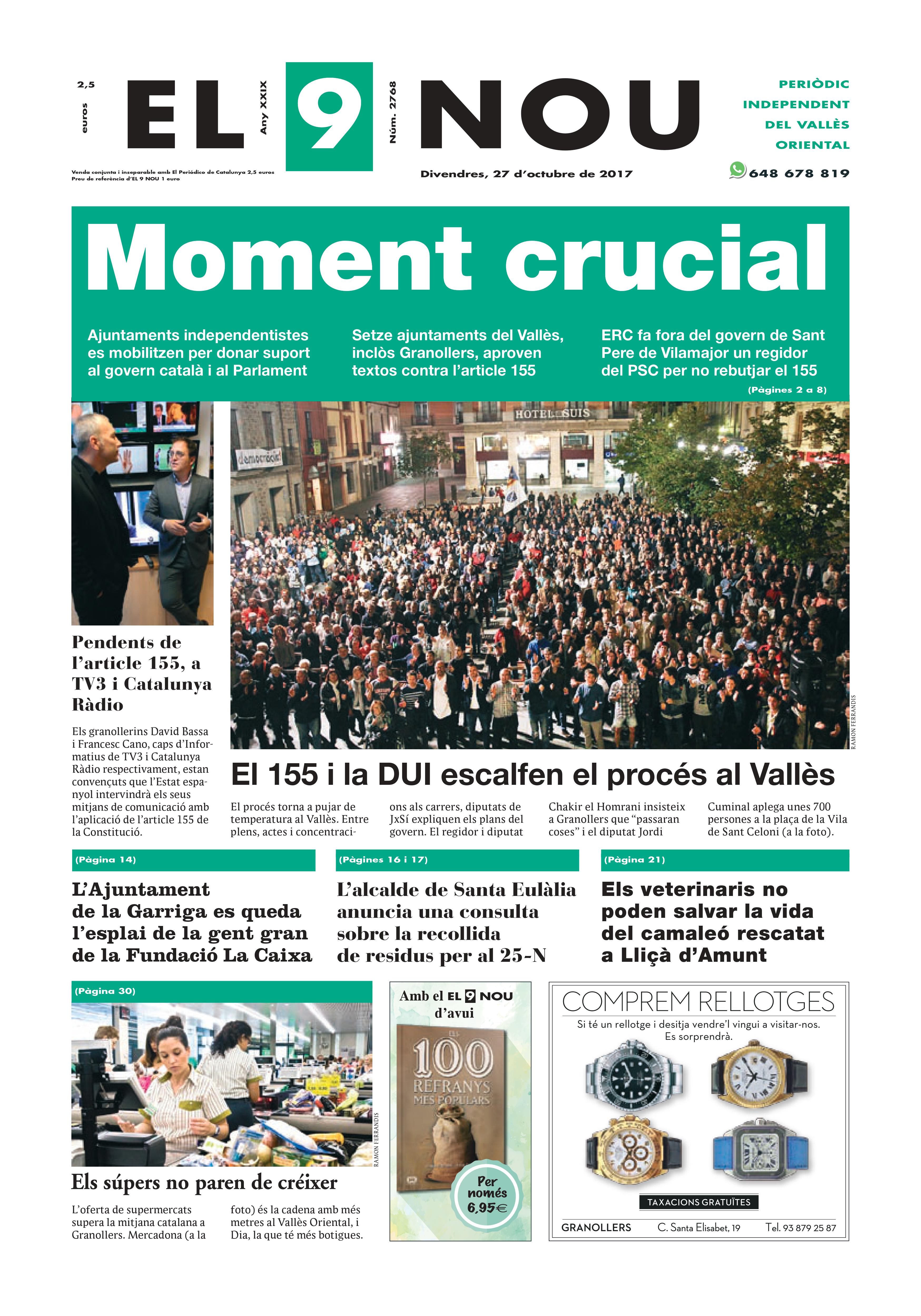 primera pagina EL 9 NOU 27_10_17 Valles