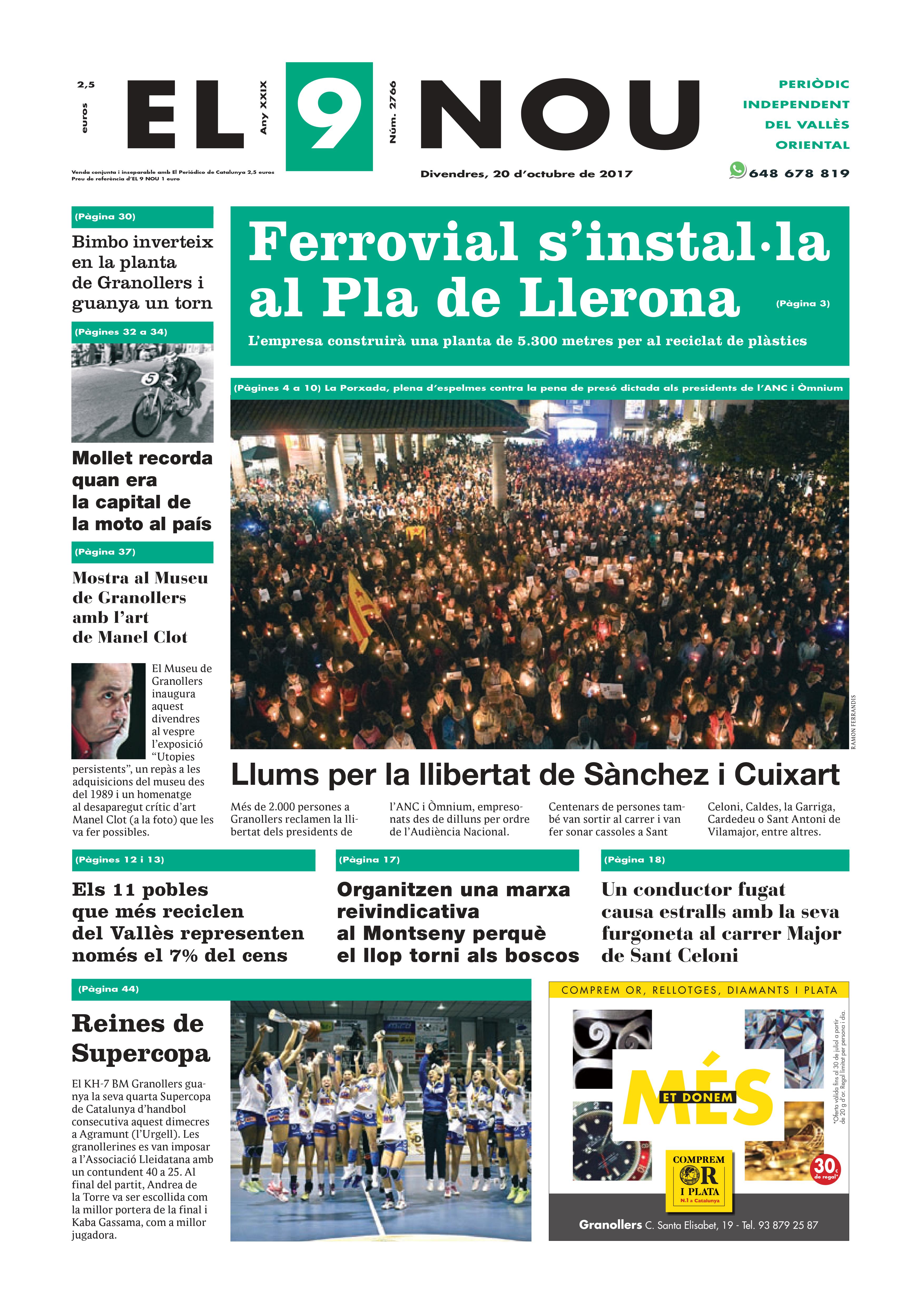 primera plana EL 9 NOU 20_10_17 Valles