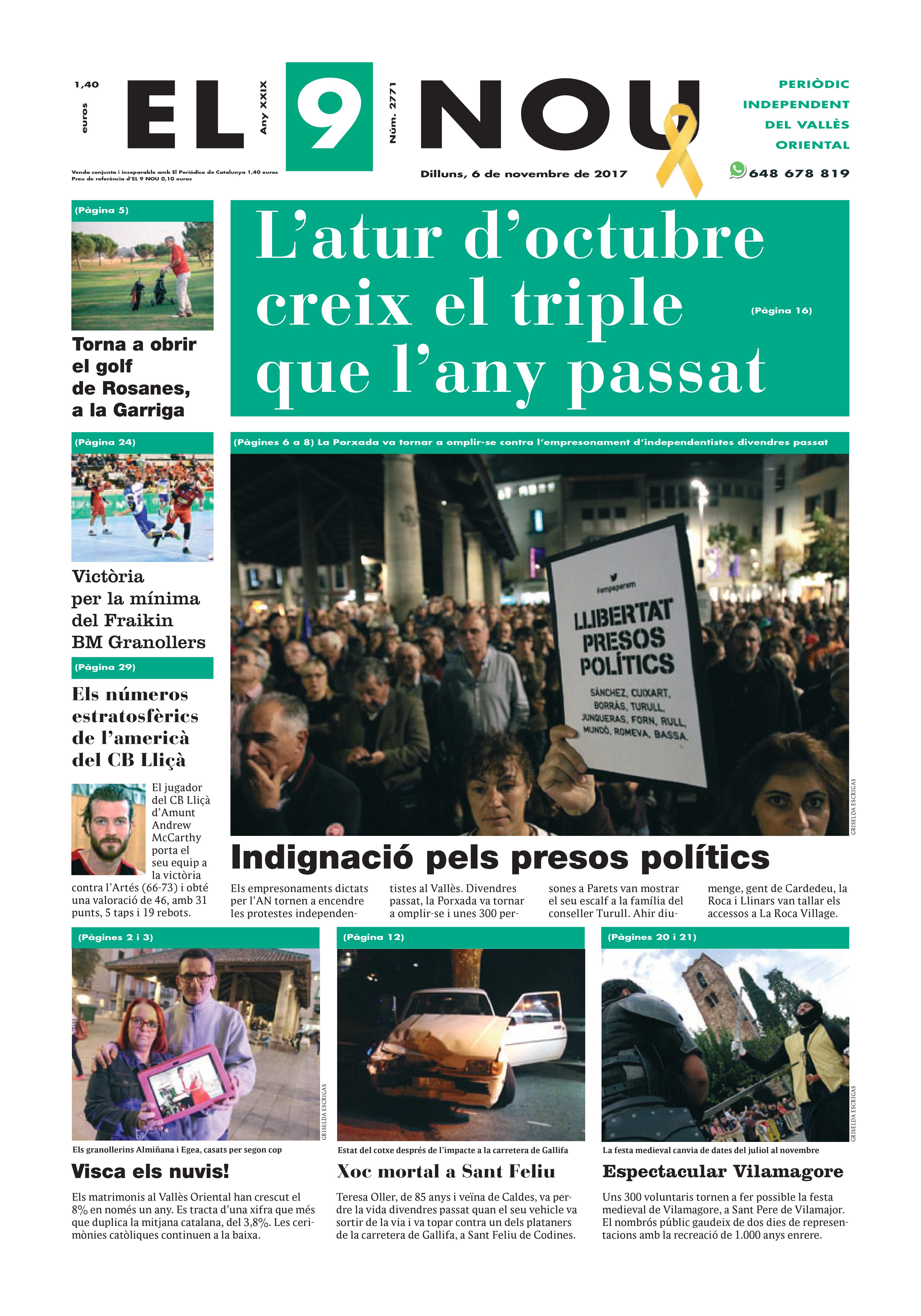 primera plana EL 9 NOU 06_11_17 Valles