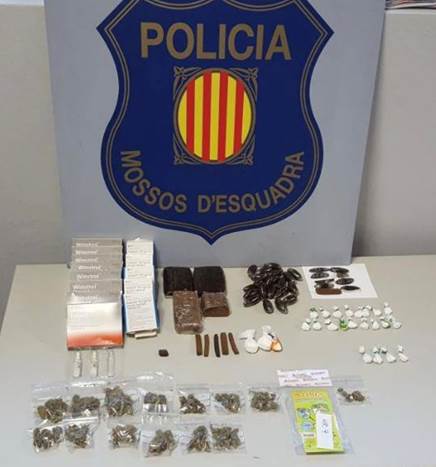 La droga localitzada al pis estava valorada en més de5.000 euros