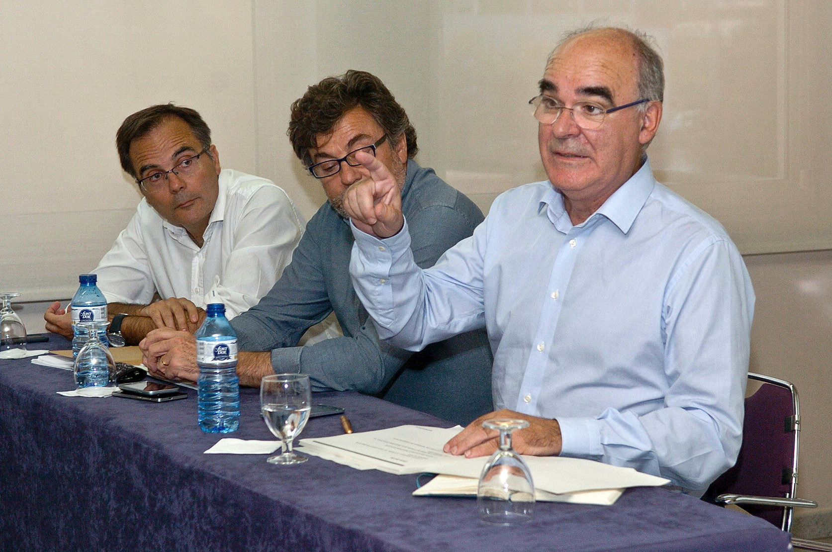 Josep Pujadas en una assemblea recent del club