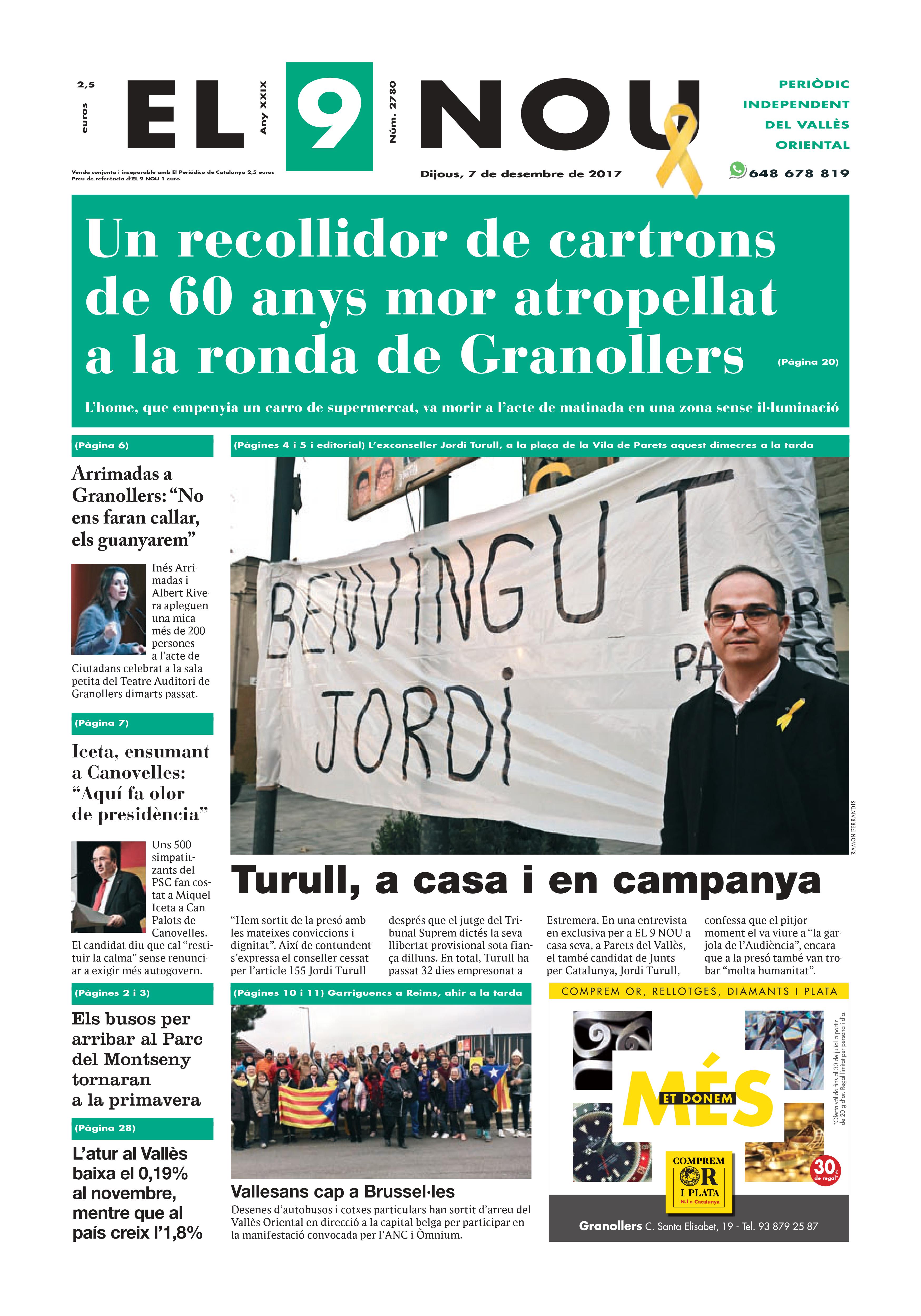 primera plana EL 9 NOU 7_12_17 Valles