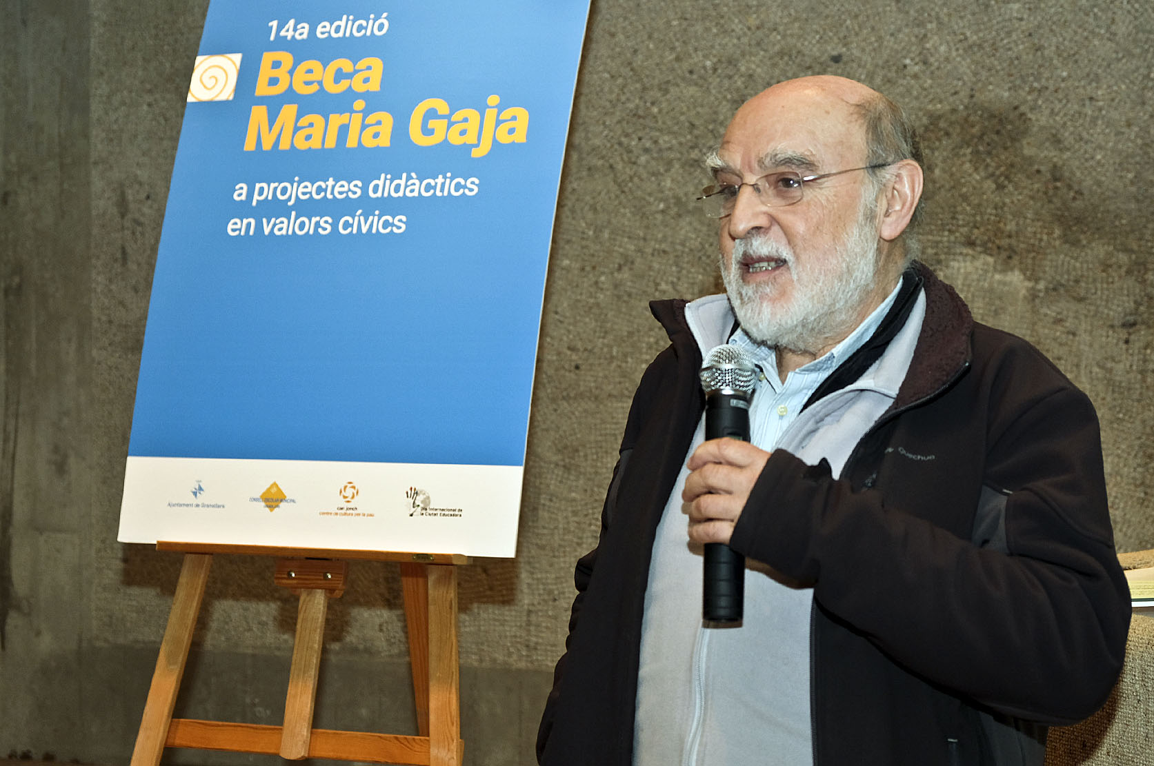 El president de l'Associació, Josep Manel Sebastià, va agair la concessió de la beca