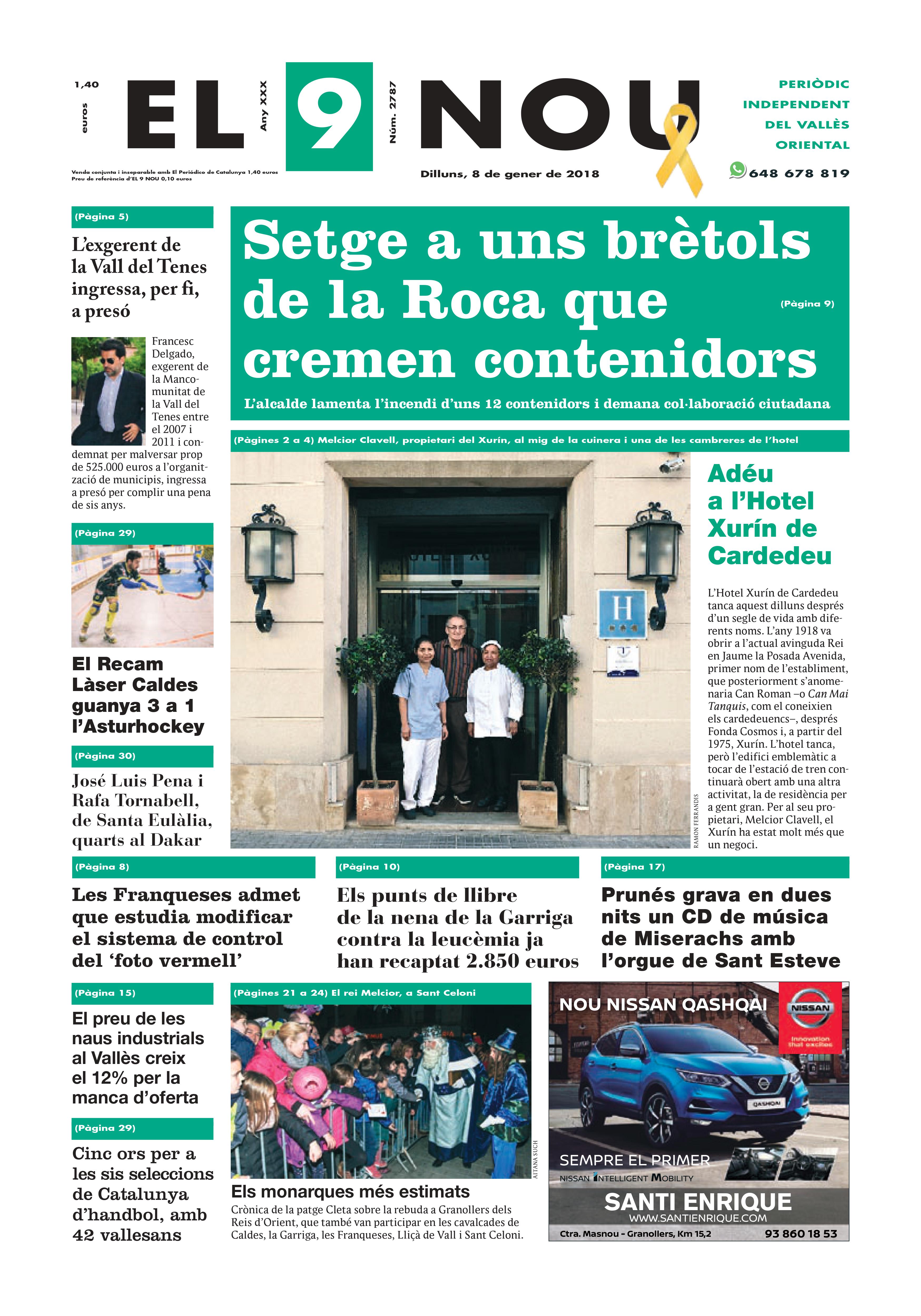 primera plana EL 9 NOU 08_01_18 Valles