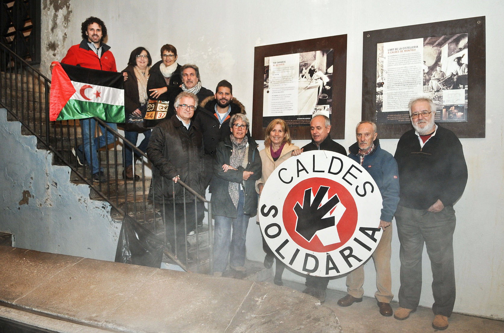 Membres de Caldes Solidària en la celebració del seu 25 aniversari