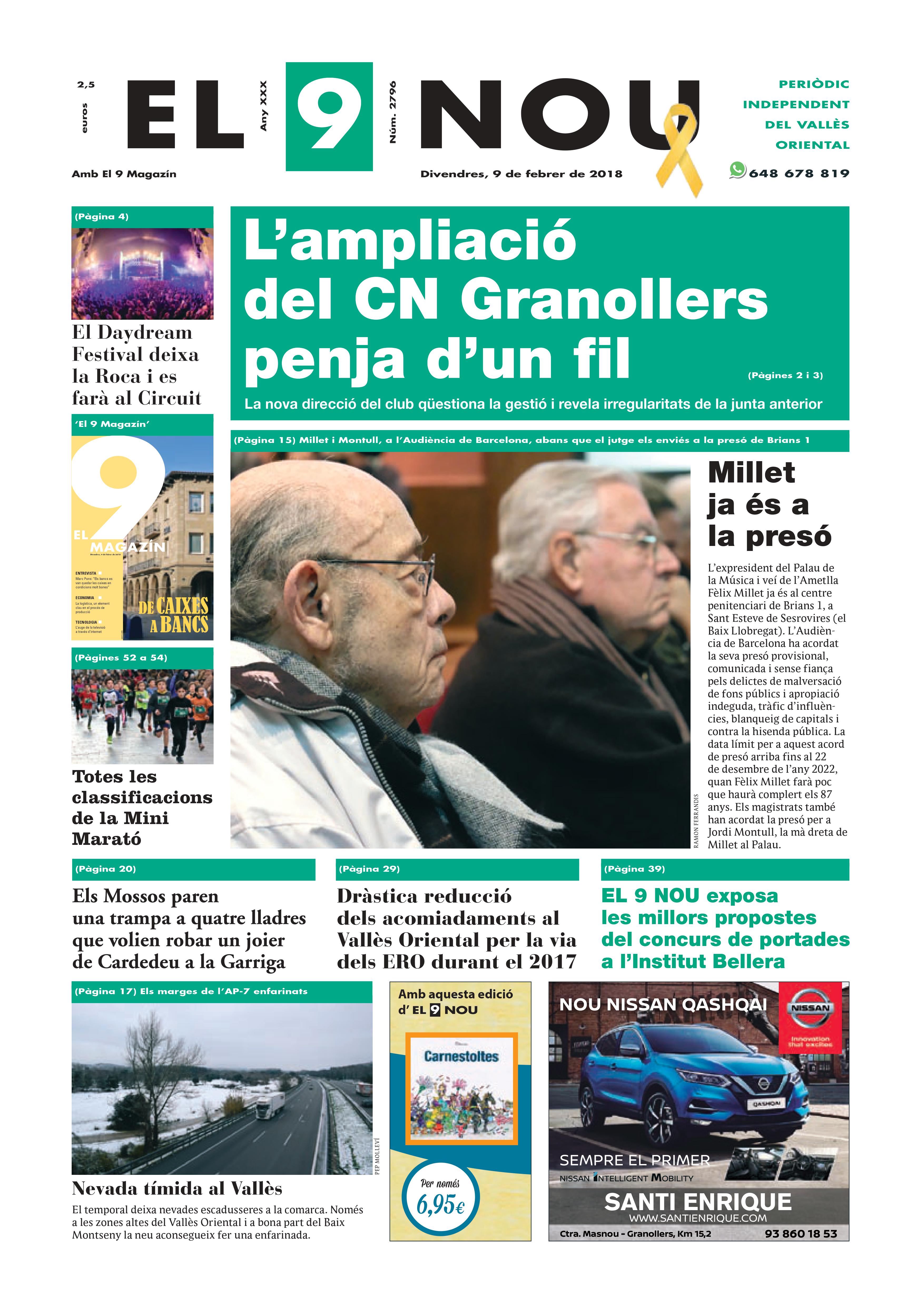 Primera Plana EL 9  NOU 09_02_18 Vallès