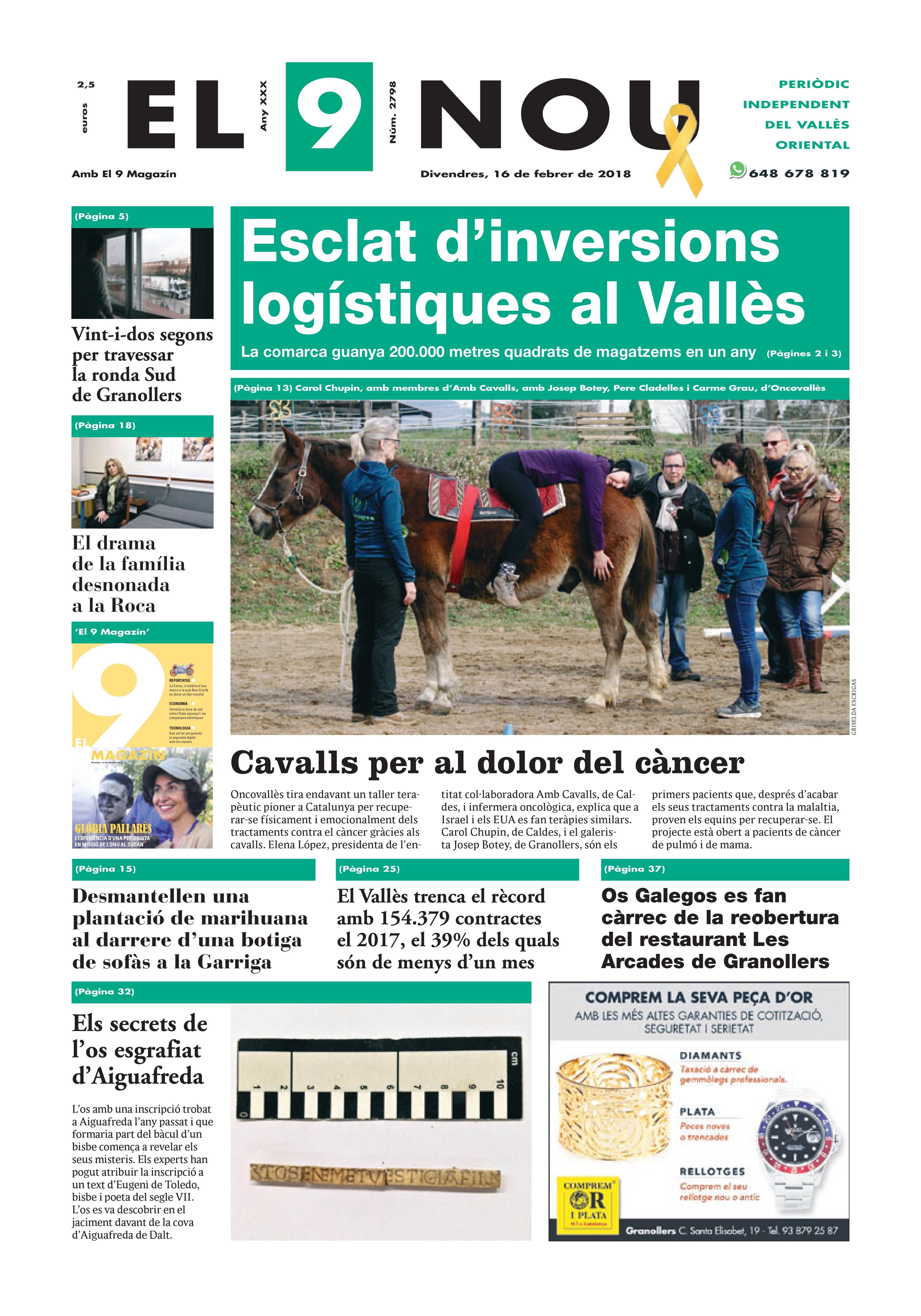 Primera Plana EL 9 NOU 16_02_18 Vallès