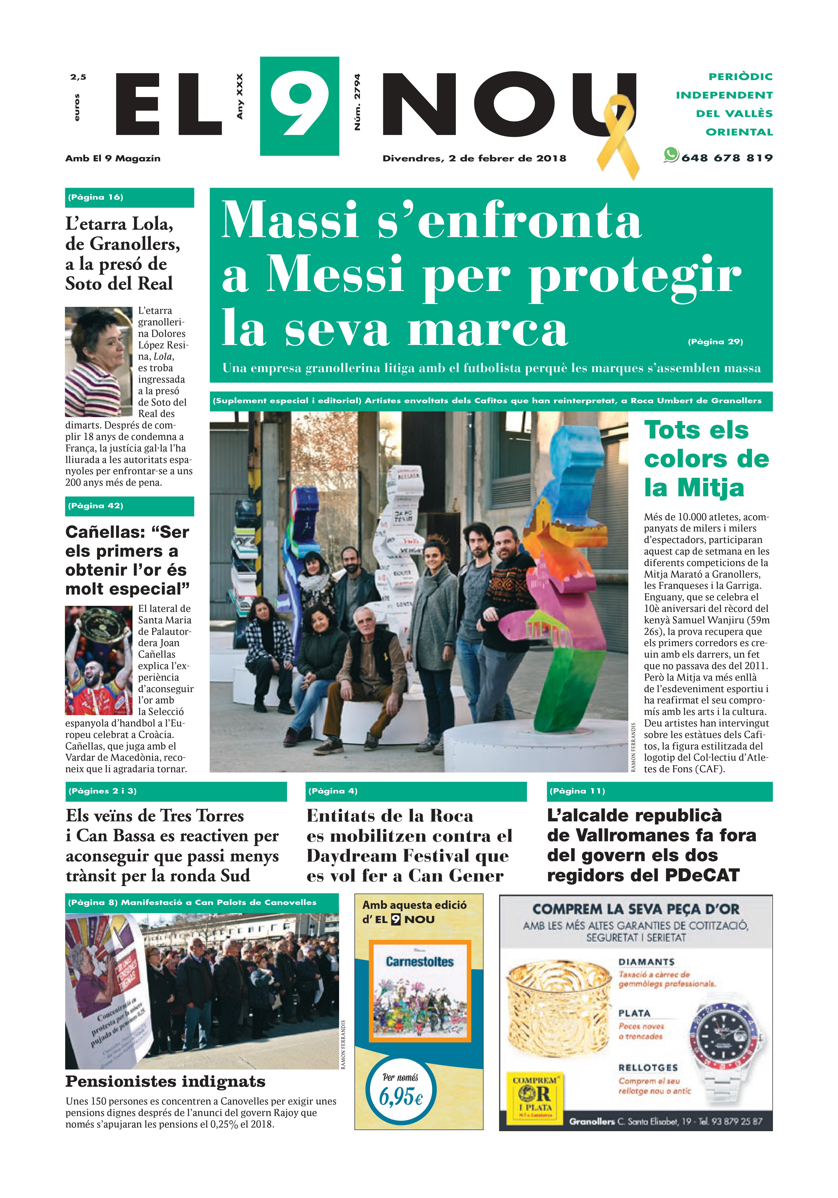 primera plana EL 9 NOU 02_02_18 Vallès