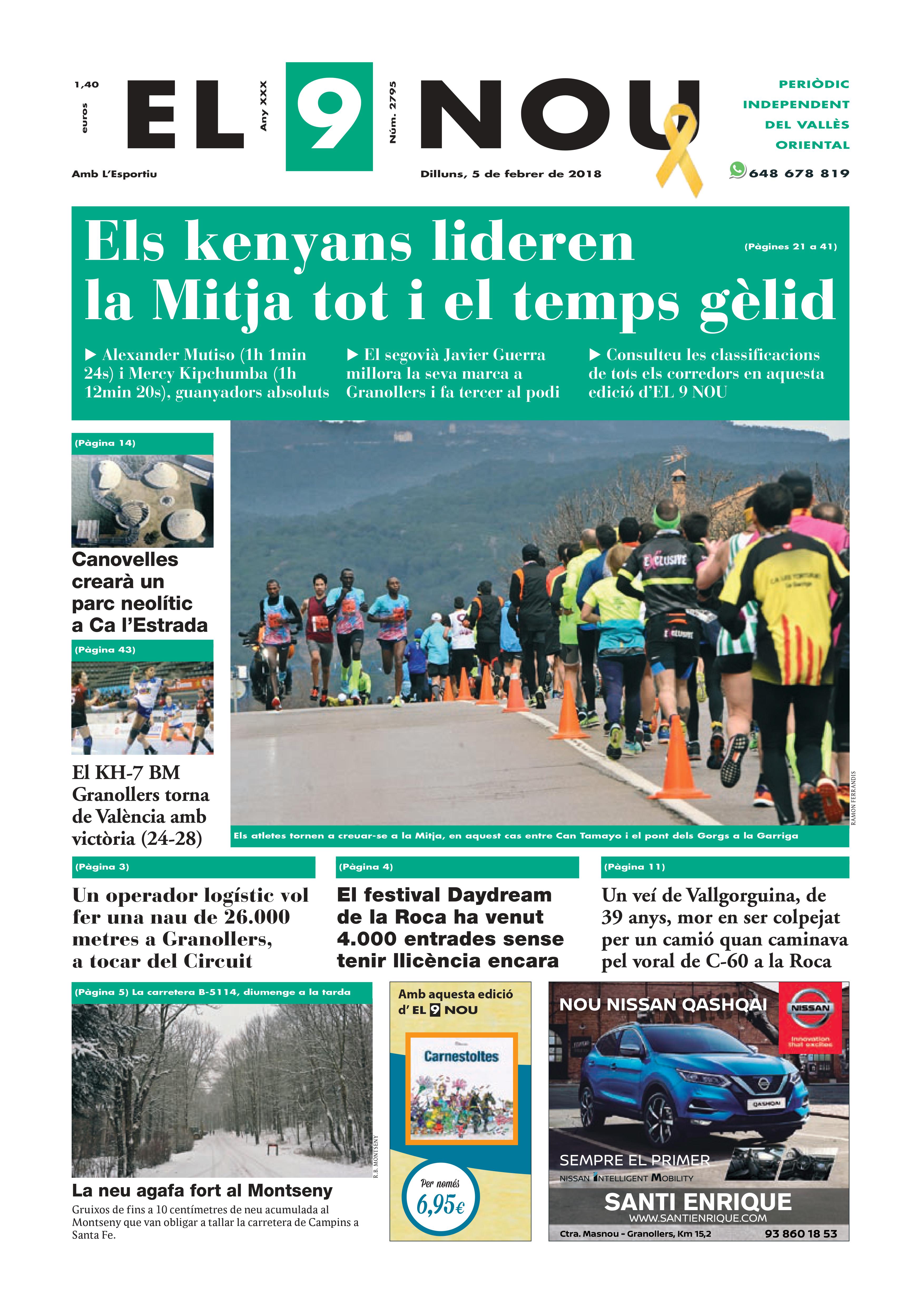 primera plana EL 9 NOU 05_02_18 Valles