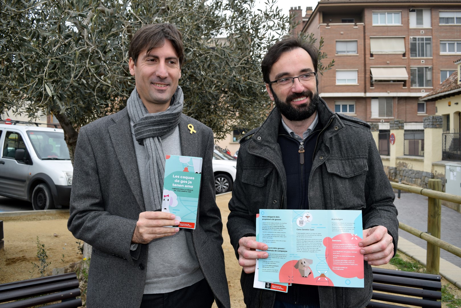 L'alcalde, Jordi Solé i el regidor d'Espais Públics, Jaume Mauri, han presentat la campaña