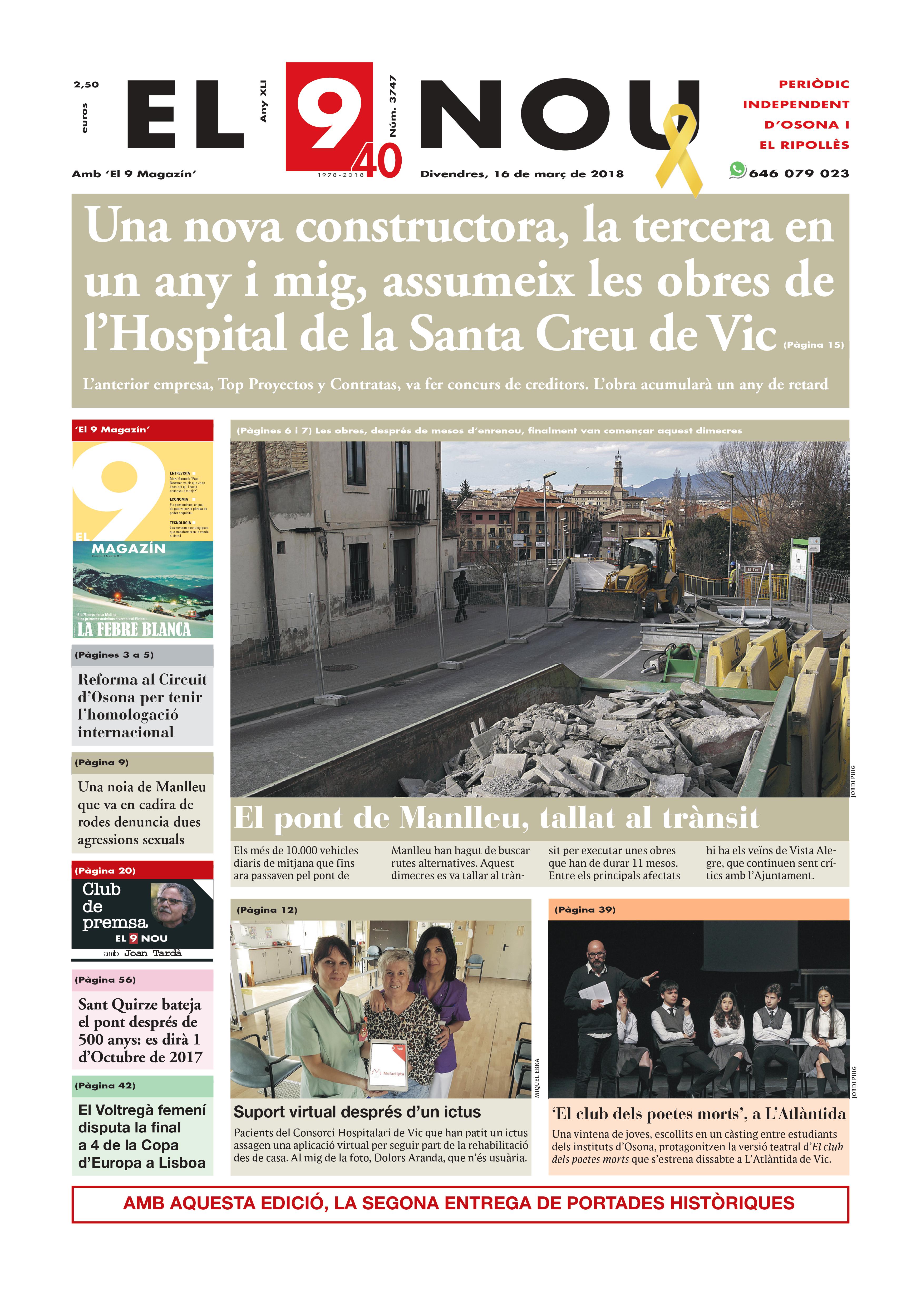 Portada 16 de març de 2018