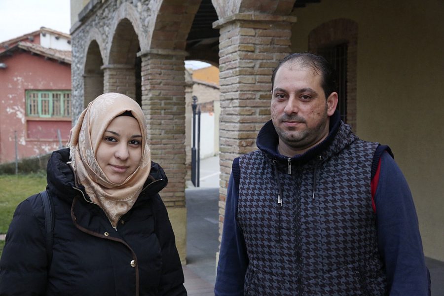 Hanan Takleh i Mohammad Hamadeh, dilluns passat a Torelló