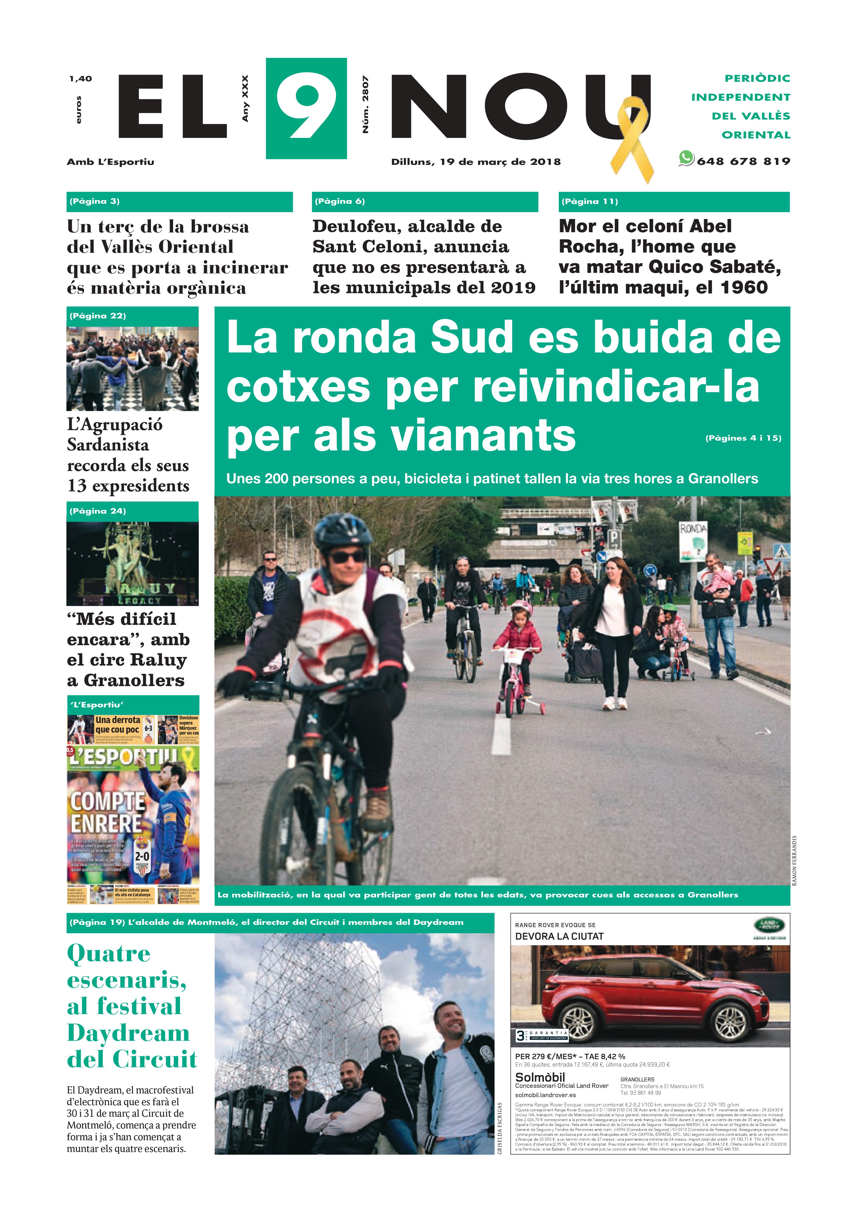 primera plana EL 9 NOU 19_03_18 Vallès