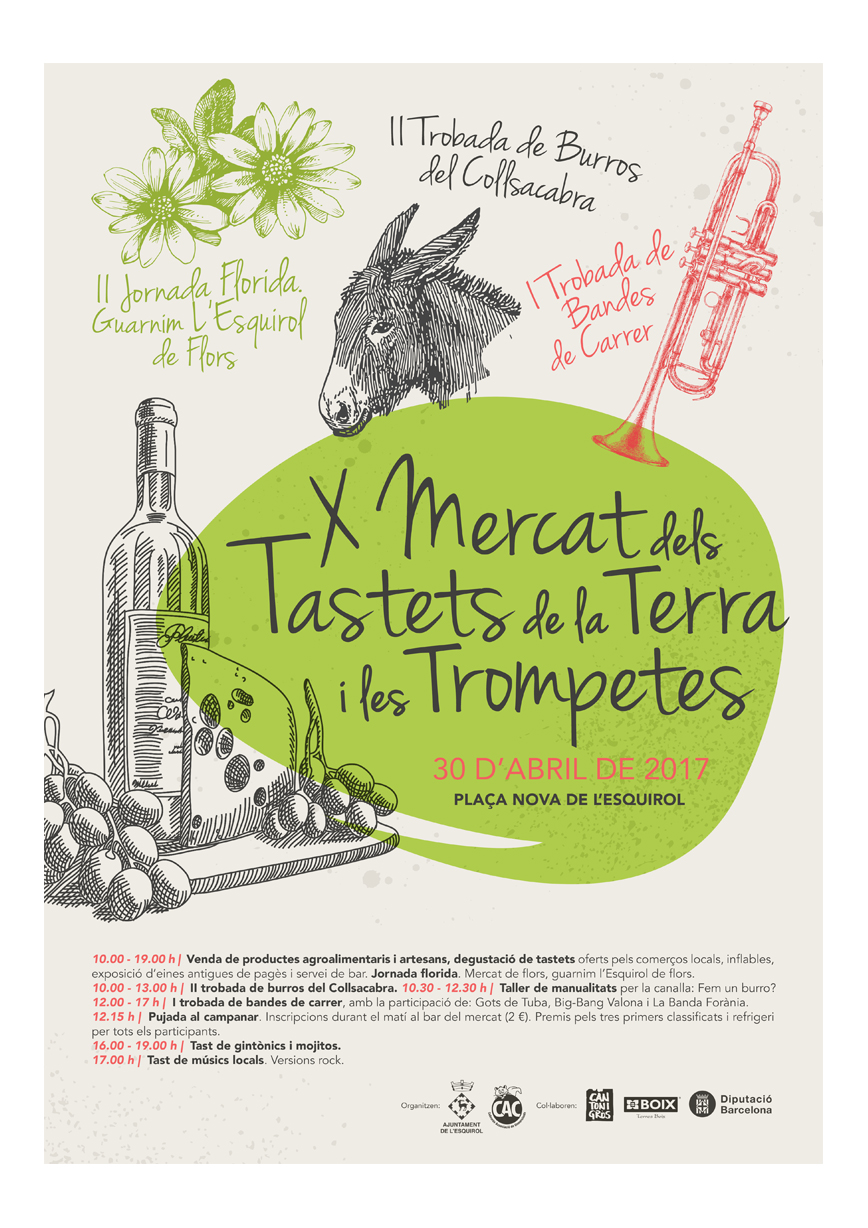 Cartell del 10è Mercat de Tastets i Trompetes