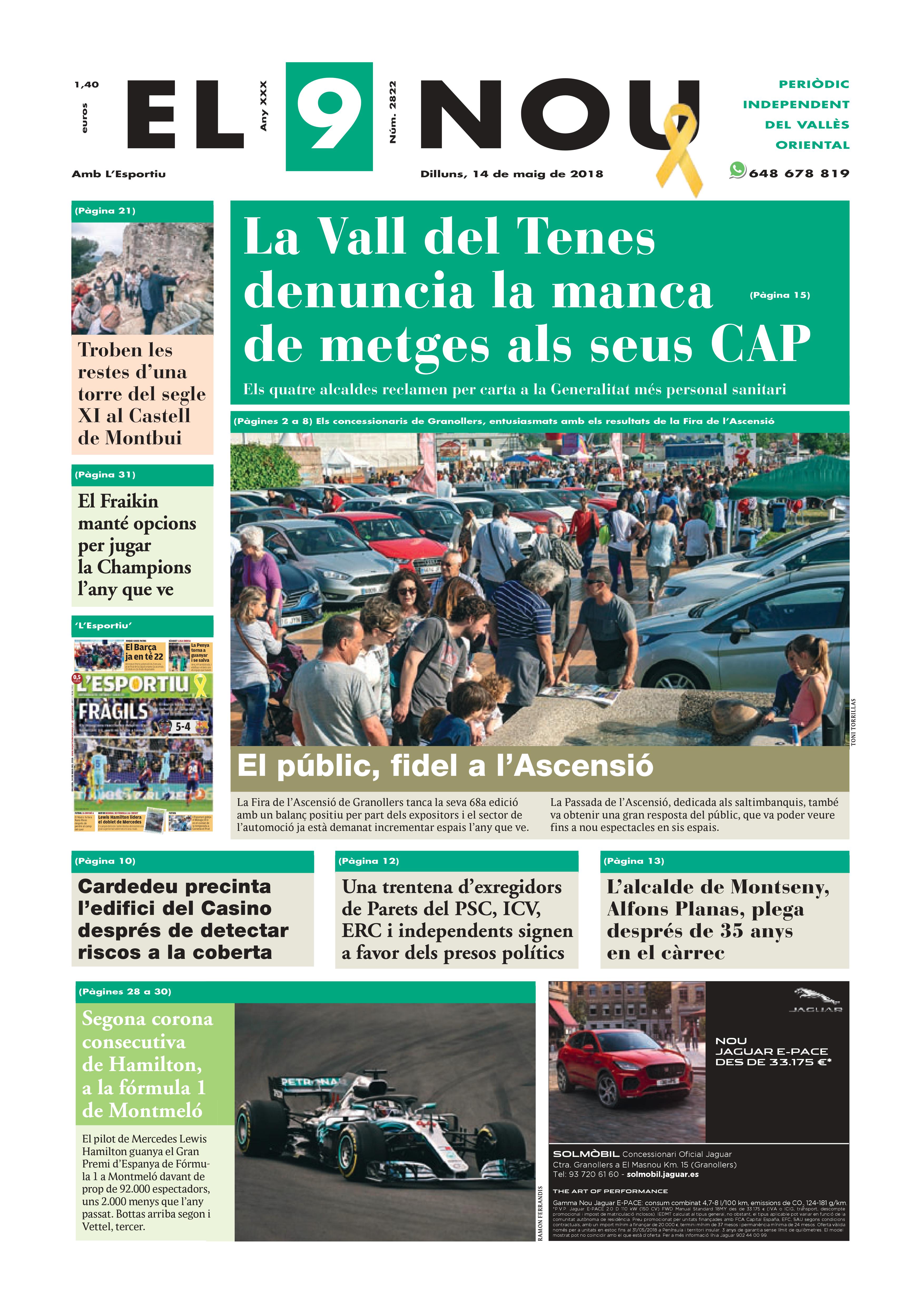 Primera plana EL 9 NOU 14_05_18 Vallès