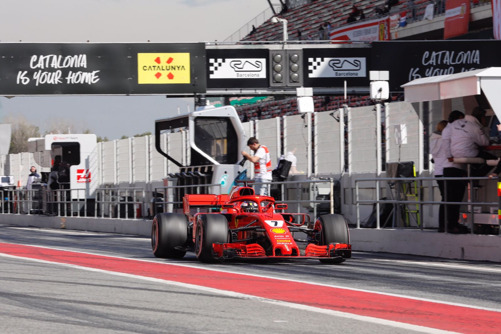 Räikkönen en uns entrenaments celebrats recentment al Circuit