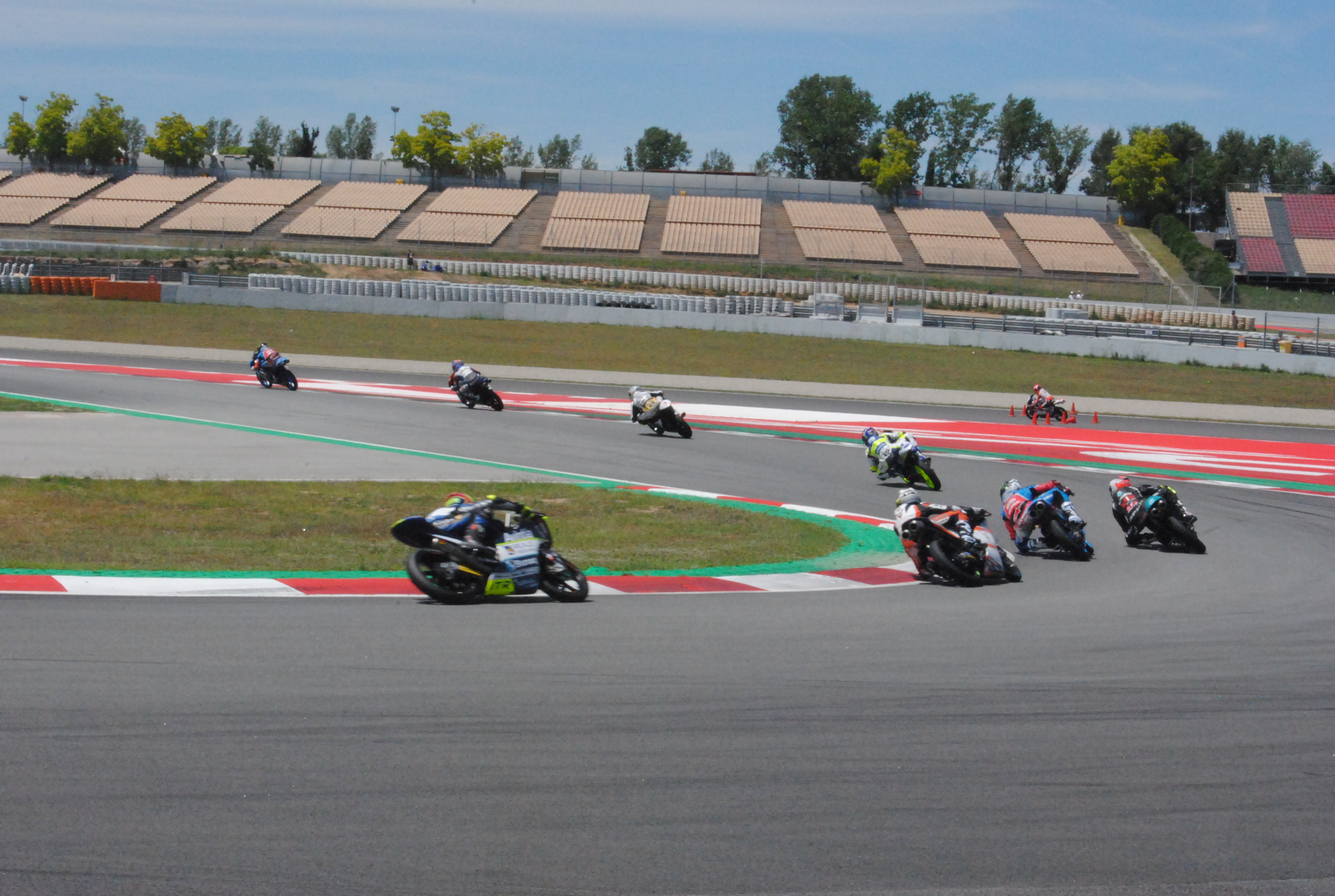 Una de les proves de Moto 3 del FIM CEV celebrades aquest cap de setmana al Circuit de Montmeló